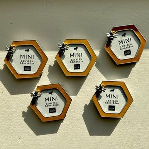 Mini picture frames set of 5